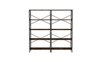 Slickblue 5-Tier Large Bookshelf for Stylish and Spacious Home Organization