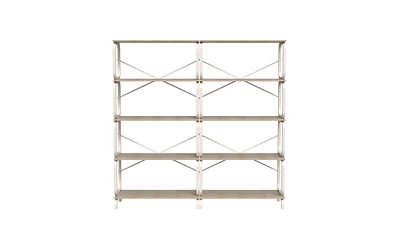 Slickblue 5-Tier Large Bookshelf for Stylish and Spacious Home Organization