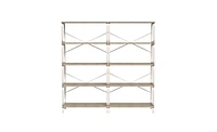 Slickblue 5-Tier Large Bookshelf for Stylish and Spacious Home Organization