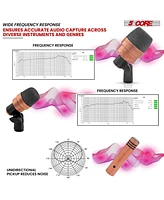 5 Core Drum Mic Kit 7 Pcs Kick Bass Tom Snare Dynamic Microphone Instrument Mics Set Copperex