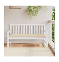 Garden Bench Cushion Beige 59.1"x19.7"x1.2" Oxford Fabric