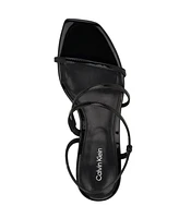 Calvin Klein Women's Hadlee Strappy Square Toe Dress Sandals