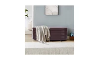 Slickblue Storage Sofa Bench for Stylish Seating and Hidden Storage Solutions