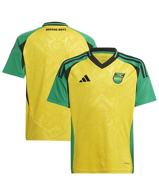 Adidas Big Boys and Girls Yellow Jamaica National Team 2024 Home Replica Jersey