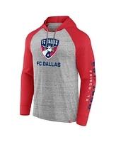 Fanatics Men's Steel Fc Dallas Deflection Raglan Pullover Hoodie