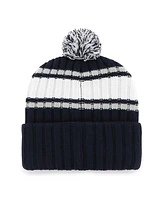 '47 Brand Men's Navy New York Yankees Plateau Cuffed Knit Hat with Pom