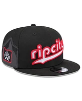 New Era Men's Black Portland Trail Blazers 2024/25 City Edition 9FIFTY Snapback Hat