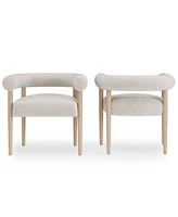 Lunare -Pc. Rolled Back Chair Set