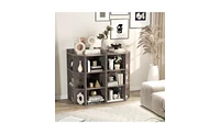 Slickblue Three-Layer Corner Cabinet for Space-Saving and Stylish Storage