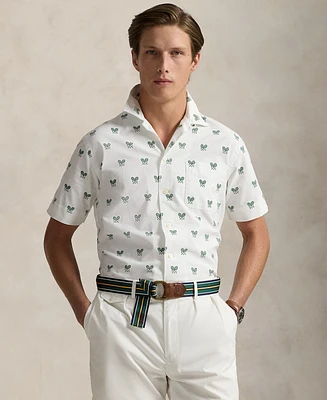 Polo Ralph Lauren Men's Classic-Fit Racquet-Print Oxford Shirt