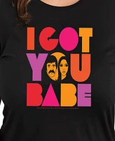 Hybrid Apparel Plus I Got You Babe Graphic Pullover T-shirt