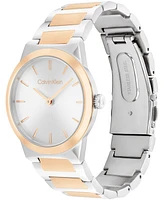 Calvin Klein Women's Ck Linear Elegance Two-Tone Stainless Steel Bracelet Watch