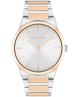 Calvin Klein Women's Ck Linear Elegance Two-Tone Stainless Steel Bracelet Watch