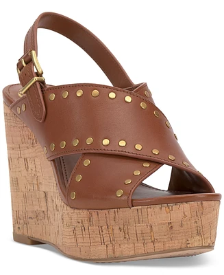 Vince Camuto Women's Ellna Studded Platform Wedge Sandals