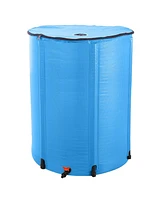 Slickblue Compact Folding Rain Barrel Water Collector for Efficient and Space-Saving Water Harvesting