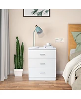Slickblue Modern Simple 3-Drawer Dresser for Sleek and Functional Bedroom Storage