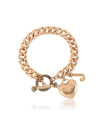 Juicy Couture Toggle Bracelet with Heart Charm