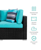 Best Choice Products 7-Piece Outdoor Modular Patio Conversation Furniture, Wicker Sectional Set