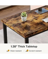 Tribesigns 78.7 Inch Extra Long Computer Desk for 2 Person, Double Long Desk Workstation, Dual Monitor Workstation for Home Office