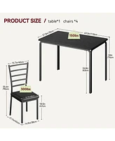 gaomon Dining Table Set for 4