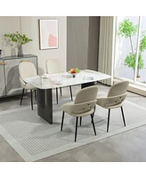 Dyhome Faux Leather Upholstered Dining Chairs
