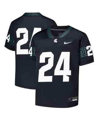 Nike Big Boys and Girls 24 Black Michigan State Spartans Untouchable Football Jersey