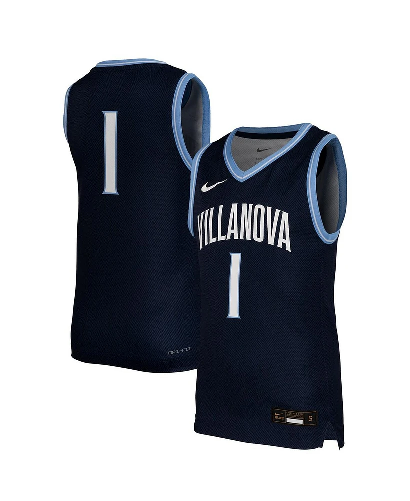 Nike Big Boys and Girls 1 Navy Villanova Wildcats Replica Basketball Jersey