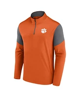 Fanatics Men's Orange Clemson Tigers Primary Quarter-Zip Top