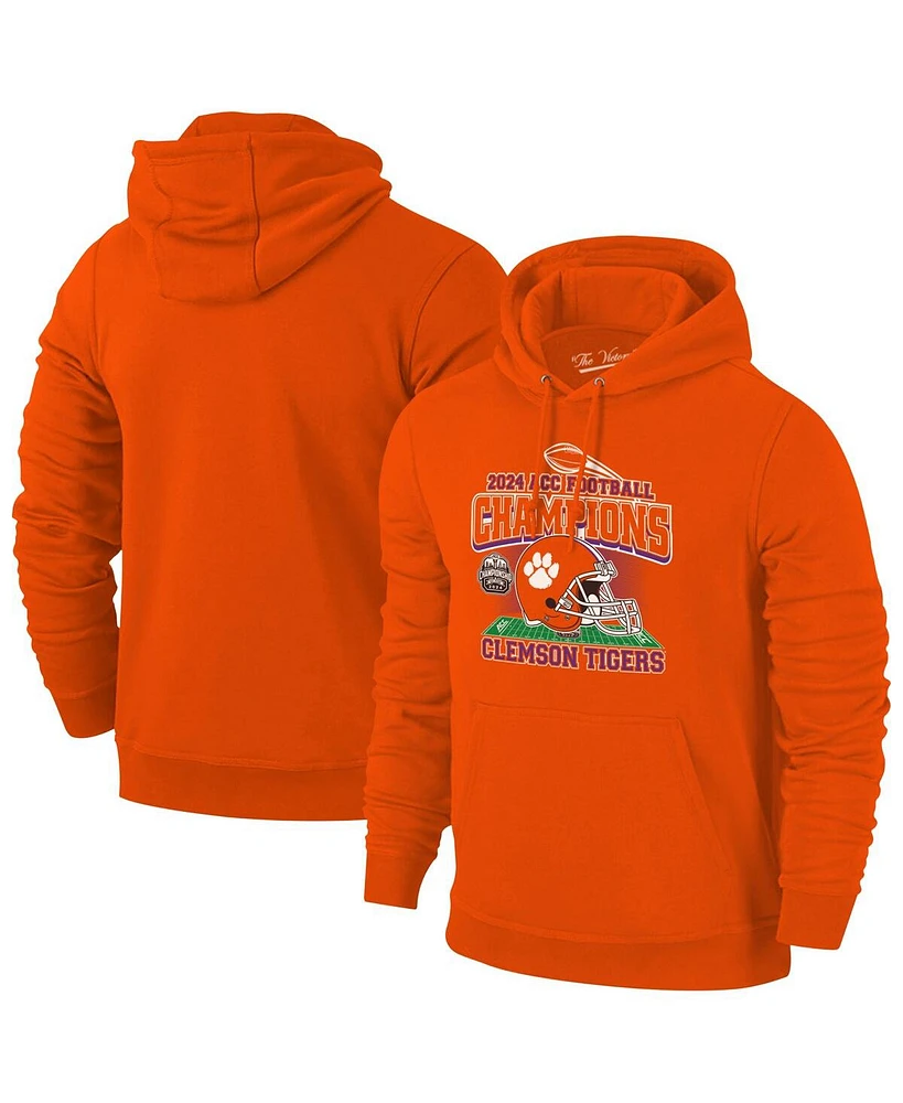 The Victory Men's Orange Clemson Tigers 2024 Acc Football Conference Champions Helmet Pullover Hoodie