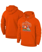 The Victory Men's Orange Clemson Tigers 2024 Acc Football Conference Champions Helmet Pullover Hoodie