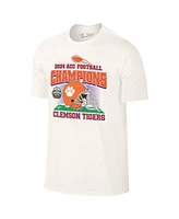 The Victory Men's Natural Clemson Tigers 2024 Acc Football Conference Champions Helmet T-Shirt