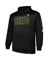 Fanatics Men's Black Kansas City Chiefs Big Tall Fleece Pullover Hoodie