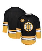 Outerstuff Big Boys and Girls Black Boston Bruins 100th Anniversary Replica Jersey