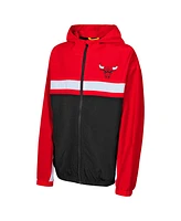 Outerstuff Big Boys and Girls Red Chicago Bulls Headliner Windbreaker Full-Zip Hoodie Jacket