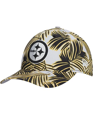 New Era Men's Gray Pittsburgh Steelers Palms 39THIRTY Flex Hat