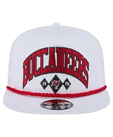 New Era Men's White Tampa Bay Buccaneers Diamond Golfer Snapback Hat