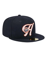 New Era Men's Navy Houston Astros Duo Logo 2.0 59FIFTY Fitted Hat