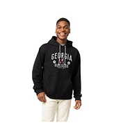 League Collegiate Wear Men's Black Georgia Bulldogs Bendy Arch Essential 2.0 Pullover Hoodie