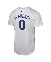 Nike Big Boys and Girls Jack Flaherty White Los Angeles Dodgers Home Player Game Jersey