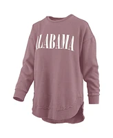 Pressbox Women's Pink Alabama Crimson Tide Poncho Fleece Pullover Sweatshirt