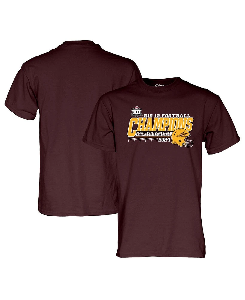 Blue 84 Men's Maroon Arizona State Sun Devils 2024 Big 12 Football Conference Champions Locker Room T-Shirt