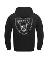 Pro Standard Men's Black Las Vegas Raiders Classic Chenille Pullover Hoodie