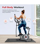 Sunny Health & Fitness Smart Compact Sit and Stand Elliptical