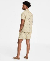 Sun Stone Mens Floral Shirt Drawstring Shorts Exclusively At Macys