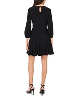 1.State Women's Long-Sleeve Godet Dress