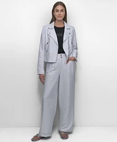 Dkny Women's Zipper Detailed Crinkle Jacket