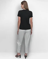 Dkny Women's Embellished Graphic T-Shirt