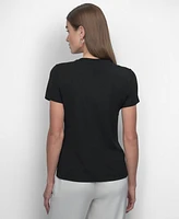Dkny Women's Embellished Graphic T-Shirt