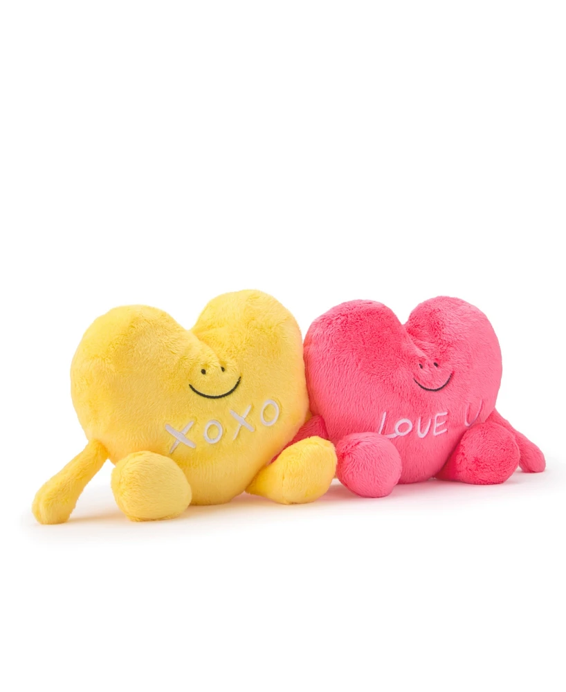 Geoffrey's Toy Box Buddies Conversation Hearts Plush Toy Set