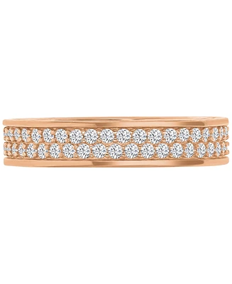 Cubic Zirconia Eternity Ring (1-7/8 ct. t.w.) 14k Rose Gold-Plated Sterling Silver